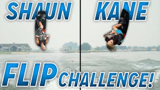 Wakeboard FLIP Challenge with Shaun Murray and Kane Ward [upl. by Oniger]