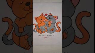 Gatinhos fofinhos desenho animado infantil pintando desenho brincadeira e jogos pra crianças kids [upl. by Flight32]