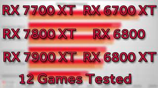 AMD Radeons Compared RX 6800 vs RX 7700 XT vs RX 6800 XT vs RX 7800 XT vs RX 7900 XT vs RX 6700 XT [upl. by Lian675]