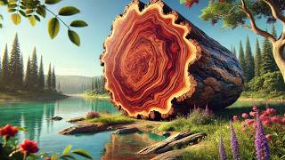 Giant wood was discovered at a giant wood processing factory Giant Redwood [upl. by Tonl]