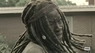 Michonne saves Judith from The Kids  THE WALKING DEAD 9x14 HD Scene [upl. by Anisamoht]