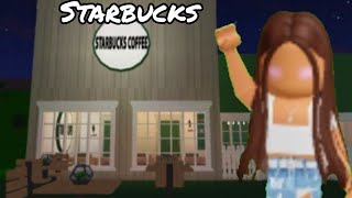 BUILDING a STARBUCKS in BLOXBURG [upl. by Annodas527]