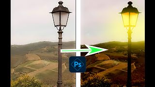 Add Realistic Glowing Light Effect in Photoshop [upl. by Samuele757]