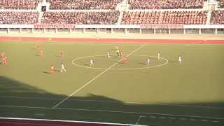 A friendly football match Mongolia  North Korea [upl. by Hterag]