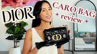 DIOR Caro Bag Review Small Black Macrocannage [upl. by Matusow]