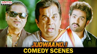 Judwaa No 1 Movie Comedy Scenes  South Movie  NTR Nayanthara Brahmanandam  Aditya Movies [upl. by Eresed]