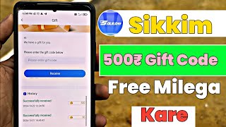 Sikkim Game Gift Code Sikkim Gift Code Kaise Milega  Sikkim Gift Code Telegram Channel Goa Game [upl. by Yanetruoc]