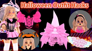 Must Try Halloween Outfit Hacks For Halloween Eveningfall Update Royale High Royalloween Hacks [upl. by Esinyt]