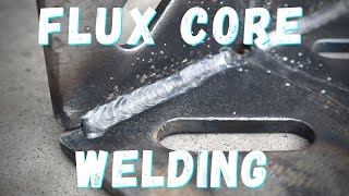 Flux Core Welding Basics for Beginners W A Cheap Welder [upl. by Adest838]