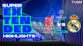 SUPER EXTENDED HIGHLIGHTS  Real Madrid vs Liverpool  UEFA Champions League 2425  TUDN [upl. by Leif374]