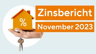 Zinsbericht November 2023  Interhyp [upl. by Tirzah]