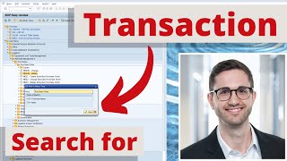 SAP Transaction  Find the needed Transaction Code in SAP easily [upl. by Airamanna682]