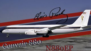 An aircraft fit for The King Elvis Presleys Convair 880 from its begining to its retirement [upl. by Nesrac]