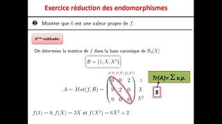 Exercice réduction des endomorphismes avec les polynômes  endomorphisme diagonalisable [upl. by Dearr]