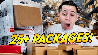 Our BIGGEST Sports Card Mailday ALL YEAR 😱 25 Packages [upl. by Naryb]