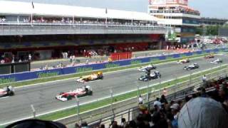 Salida Gran Premio F1 España 2009  Montmeló  Barcelona [upl. by Nroht744]