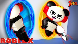 Combo Is The Portal Master Lets Play Roblox Portal with Combo Panda [upl. by Mazel]