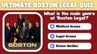 The Ultimate Boston Legal Quiz – Can You Score 100 [upl. by Galer333]