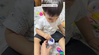 Montessori baby sensoryplay montessori babyplaying [upl. by Natie488]