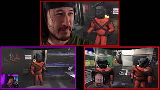 Markiplier Bob and Wade  Lethal Company from all angles synchronized [upl. by Ylrebma283]