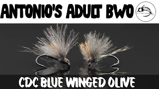 FLY TYING TUTORIAL Antonios Adult BWO  DRY FLY [upl. by Ainesy956]