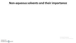 Chemistry of Nonaqueous solvents 4 [upl. by Rogovy]