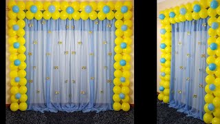 Birthday decoration ideas at home birthday decoration balloon decoration ideas [upl. by Gittel16]