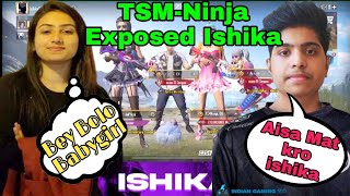 Tsm Ninja exposed 😭TSMftx Ninja Exposed by Ishika  Ishika plays Accept ToxicNinja [upl. by Eittap]