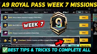 A9 WEEK 7 MISSION 🔥 PUBG WEEK 7 MISSION EXPLAINED 🔥 A9 ROYAL PASS WEEK 7 MISSION 🔥 C7S20 RP MISSIONS [upl. by Erving]