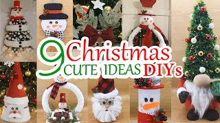 9 Cute Diy Christmas Decoration Ideas At Home 2024  Christmas Crafts [upl. by Ahsuoj]