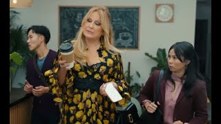 Discover It Card Commercial 2024 Jennifer Coolidge Double Coffee Ad Review [upl. by Ahsoym602]