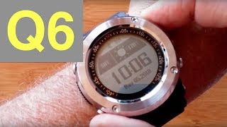 Newwear Q6 1 inch display GPS Fitness Tracker Smartwatch Unboxing amp Review [upl. by Crispin]