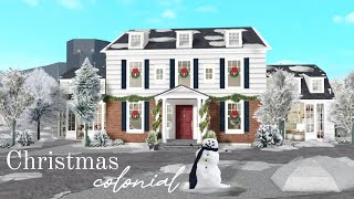 Bloxburg Christmas Colonial House l Bloxburg House Tour [upl. by Bertsche]