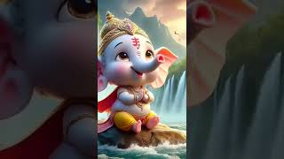 Om Ganeshaya Namaha 🙏🙏Bal Ganesha Status 🌹🌺🪷yt shorts UV KCreatives [upl. by Innavoij307]