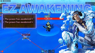 Ez ICE AWAKENING IN 5 MINUTES  King legacy Update 351 [upl. by Enelrats]