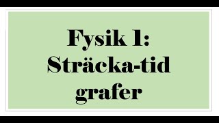 Sträckatid grafer [upl. by Niowtna]