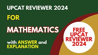 UPCAT 2024 Reviewer with Answer and Explanation for Mathematics  General Knowledge examreviewph [upl. by Liman]