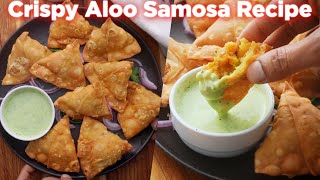 How To Make Aloo Samosas At Home [upl. by Jazmin]