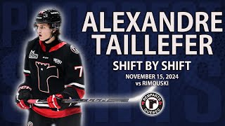 Alexandre Taillefer vs Rimouski  Nov 15 2024  2026 NHL Draft  QMJHL Debut [upl. by Axela]