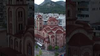 Xanthi greece xanthi thrace aerialvideography orthodox church sightseeing travel drone [upl. by Adnalohs]