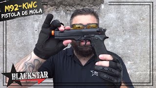 Review Pistola Airsoft Mola M92 Beretta KWC 6mm [upl. by Anitsirhk995]