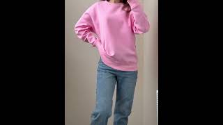 Streamgirl Oversized Cotton Sweatshirt 🌈 Colorful Casual Pullovers for Spring [upl. by Asylem183]