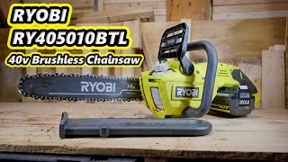 Review Ryobi RY405010BTL 14in chainsaw [upl. by Wolford]