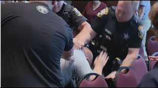 Man tackled during Loudoun County board of education meeting  FOX 5 DC [upl. by Valtin]