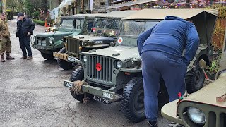 NW Military vehicle Trust visit Healey Dell nature Reserve 010123 [upl. by Coniah]