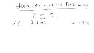 Umrechnen vom Hexadezimalsystem ins Dezimalsystem [upl. by Sletten]