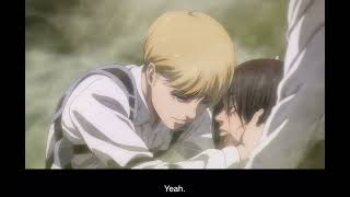 Mikasa kills Eren  Armin sees Eren’s head and cries  Attack on Titan Final Season Part 3 Ep2 [upl. by Tolland604]