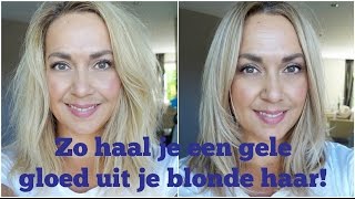 Zo haal je een gele gloed uit je blonde haar  Haarverzorging 40  Debbie Zwiers [upl. by Leiser]