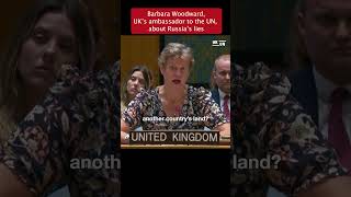 Barbara Woodward UK’s ambassador to the UN sharp words against Russian propaganda [upl. by Ynelram333]