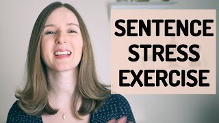 Sentence Stress Exercise in American English [upl. by Ausoj]